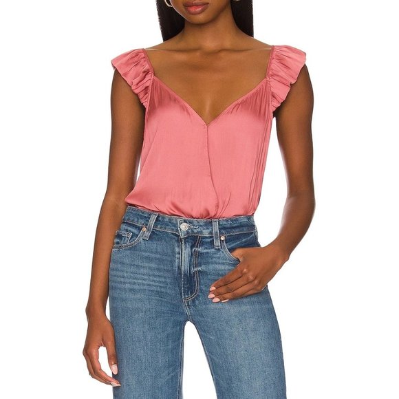 PAIGE Lunah Flutter Bodysuit - NWT - Size Medium - Picture 1 of 4